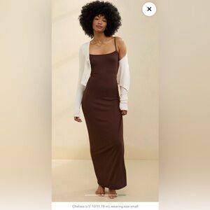 Aerie Real Soft Stretch Bodycon Maxi Dress